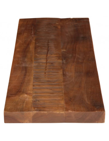 Piano Tavolo 110x30x2,5 cm Rettangolare in Massello di Recupero