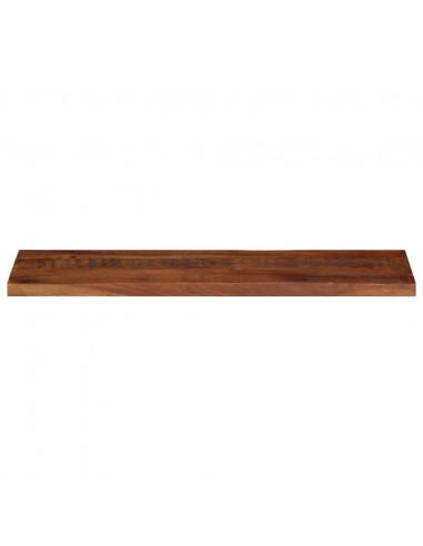 Piano Tavolo 120x30x2,5 cm Rettangolare in Massello di Recupero
