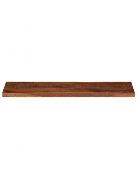 Piano Tavolo 120x30x2,5 cm Rettangolare in Massello di Recupero