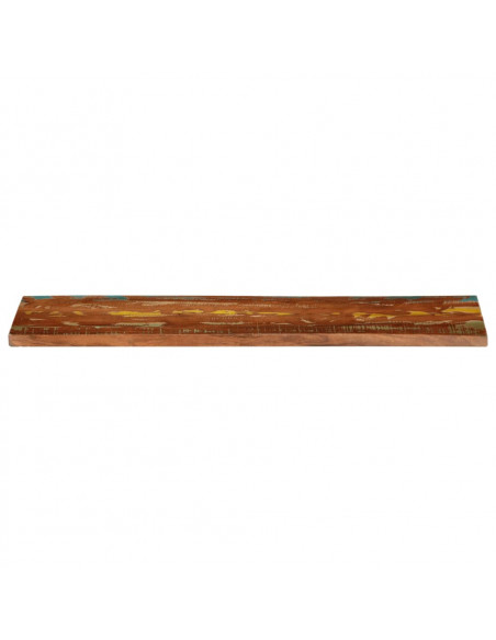 Piano Tavolo 120x40x2,5 cm Rettangolare in Massello di Recupero