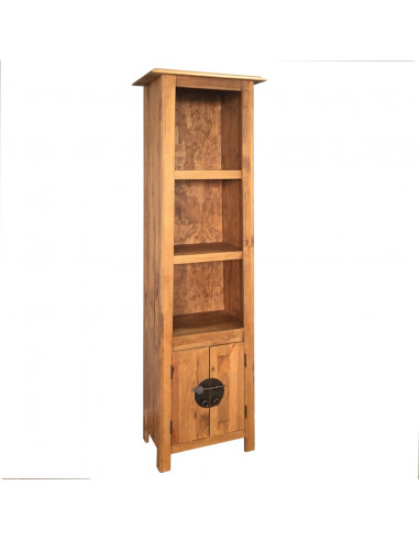 Mobile da Bagno Autoportante Legno Massello di Pino 48x32x170cm