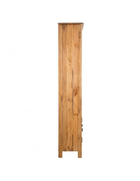 Mobile da Bagno Autoportante Legno Massello di Pino 48x32x170cm