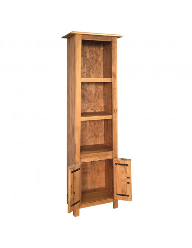 Mobile da Bagno Autoportante Legno Massello di Pino 48x32x170cm