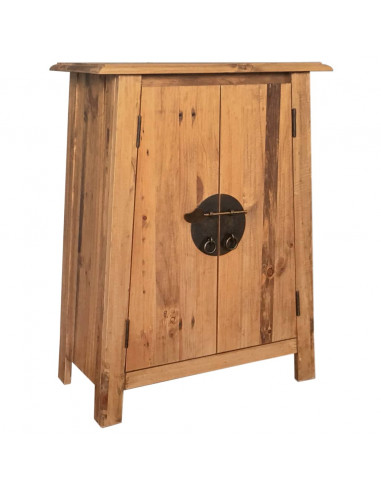 Mobile da Bagno in Legno Massello di Pino 59x32x80 cm