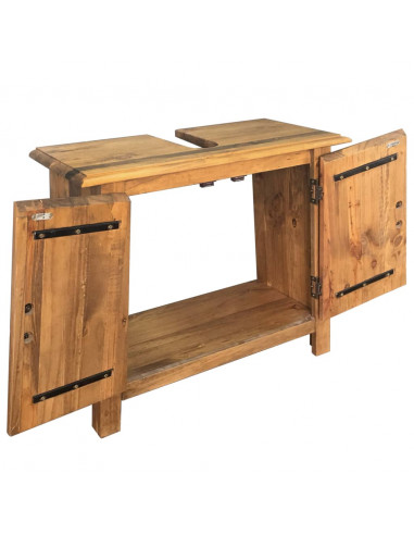 Set Mobili da Bagno in Legno Massello di Pino