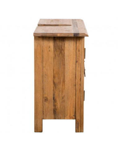 Set Mobili da Bagno in Legno Massello di Pino