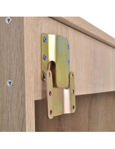 Set Mobili da Bagno con Lavabo 9 pz Beige 2