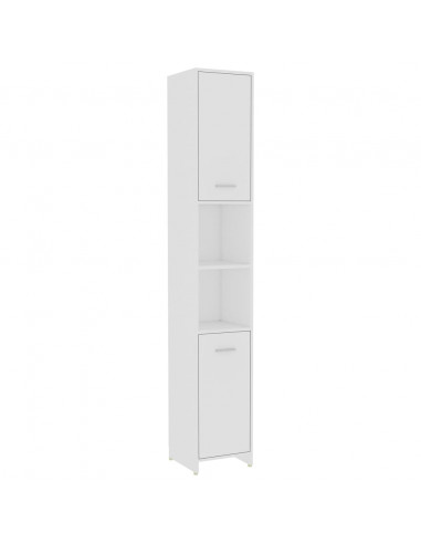 Set Mobili da Bagno 4 pz Bianco in Legno Multistrato