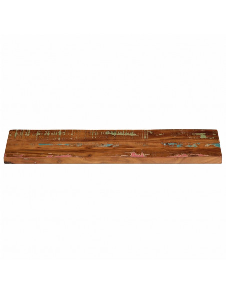 Piano Tavolo 90x40x2,5 cm Rettangolare in Massello di Recupero