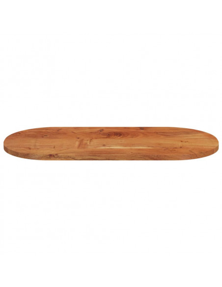 Piano Tavolo 150x50x3,8 cm Ovale in Legno Massello di Acacia