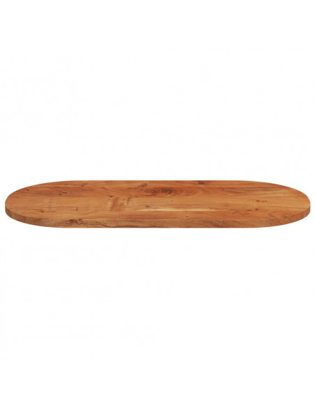 Piano Tavolo 80x40x3,8 cm Ovale in Legno Massello di Acacia