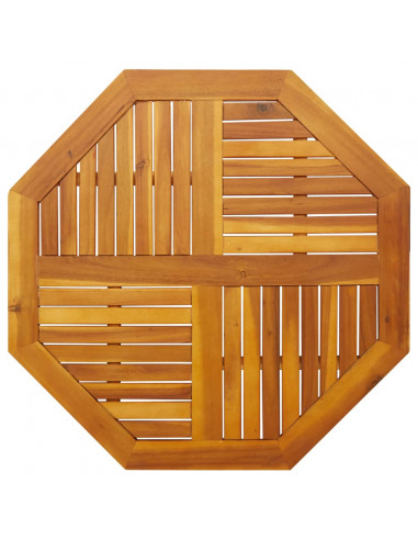 Piano per Tavolo 90x90x2,2 cm Ottagonale Legno Massello Acacia