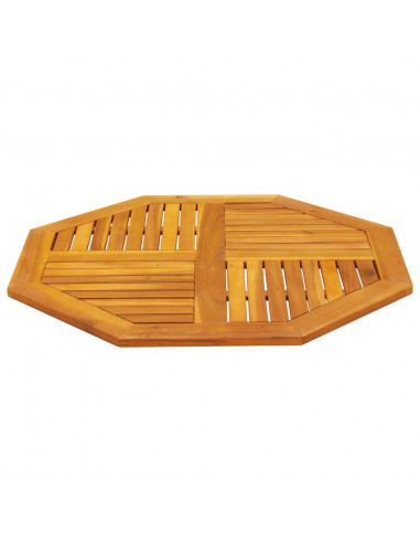 Piano per Tavolo 90x90x2,2 cm Ottagonale Legno Massello Acacia