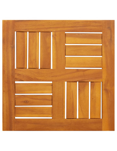 Piano per Tavolo 40x40x2 cm Quadrato Legno Massello di Faggio