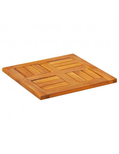 Piano per Tavolo 40x40x2 cm Quadrato Legno Massello di Faggio