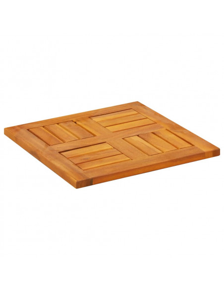 Piano per Tavolo 40x40x2 cm Quadrato Legno Massello di Faggio