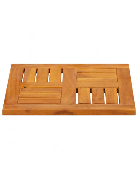 Piano per Tavolo 40x40x2 cm Quadrato Legno Massello di Faggio