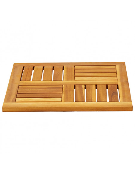 Piano per Tavolo 50x50x2 cm Quadrato Legno Massello di Acacia
