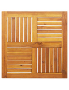 Piano per Tavolo 70x70x2 cm Quadrato Legno Massello di Faggio 2