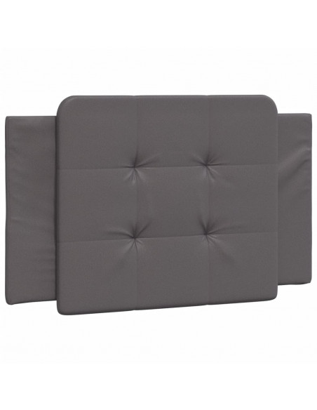Letto con Materasso Grgio 80x200 cm in Similpelle