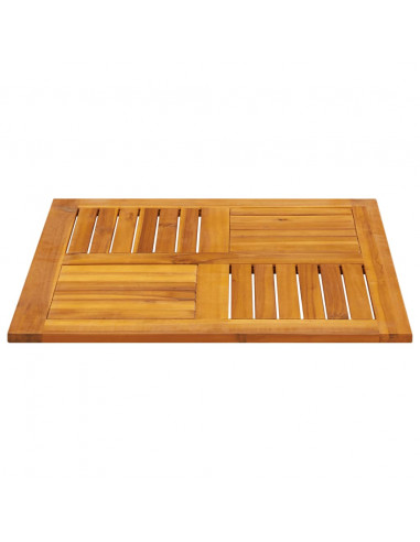 Piano per Tavolo 70x70x2 cm Quadrato Legno Massello di Faggio