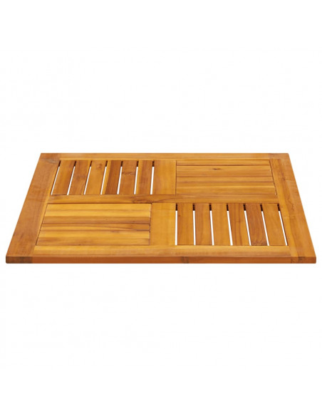 Piano per Tavolo 70x70x2 cm Quadrato Legno Massello di Faggio