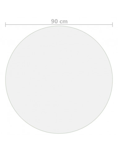 Protezione Tavolo Opaca Ø 90 cm 2 mm in PVC
