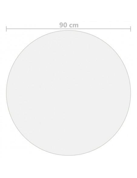 Protezione Tavolo Opaca Ø 90 cm 2 mm in PVC