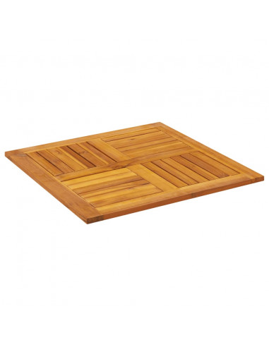 Piano per Tavolo 70x70x2 cm Quadrato Legno Massello di Faggio