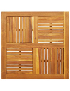 Piano per Tavolo 90x90x2,2 cm Quadrato Legno Massello di Faggio 2