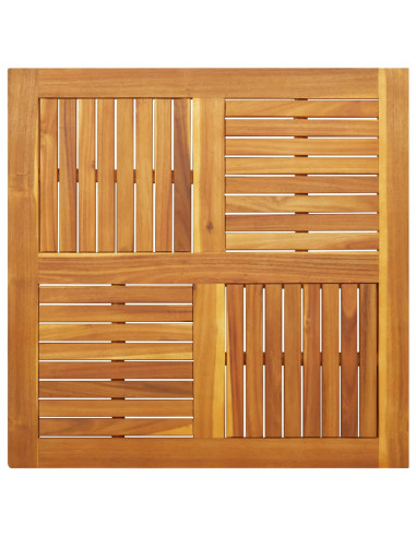 Piano per Tavolo 90x90x2,2 cm Quadrato Legno Massello di Faggio