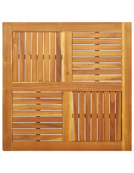 Piano per Tavolo 90x90x2,2 cm Quadrato Legno Massello di Faggio