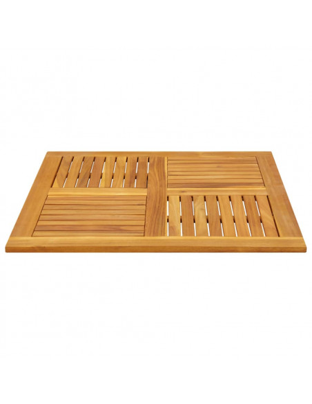 Piano per Tavolo 90x90x2,2 cm Quadrato Legno Massello di Faggio