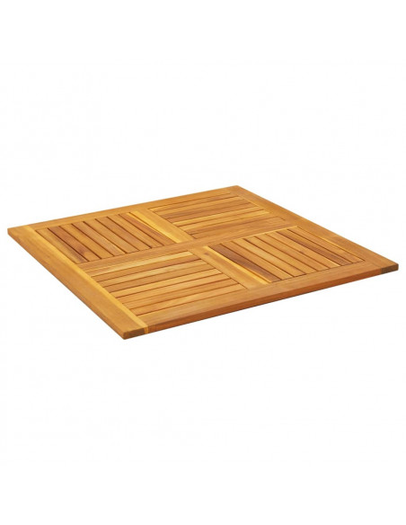 Piano per Tavolo 90x90x2,2 cm Quadrato Legno Massello di Faggio