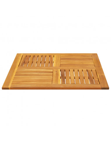 Piano per Tavolo 90x90x2,2 cm Quadrato Legno Massello di Faggio