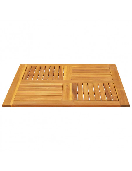 Piano per Tavolo 90x90x2,2 cm Quadrato Legno Massello di Faggio