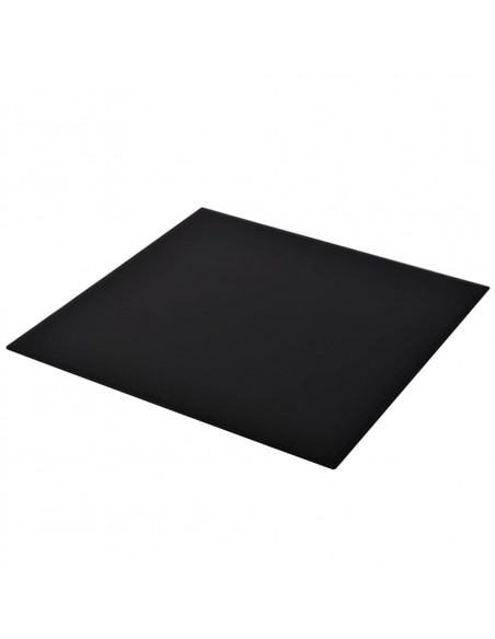 Piano Tavolo in Vetro Temperato Quadrato 800x800 mm