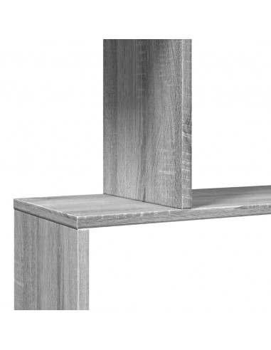 Libreria Divisorio 3Piani Grigio Sonoma 70x24x97 cm Truciolato