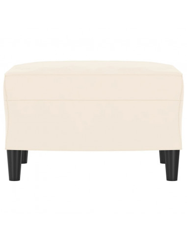 Panca crema 70x35x41 cm in Velluto