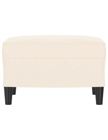 Panca crema 70x35x41 cm in Velluto