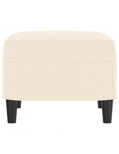 Panca crema 70x35x41 cm in Velluto