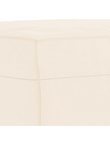 Panca crema 70x35x41 cm in Velluto