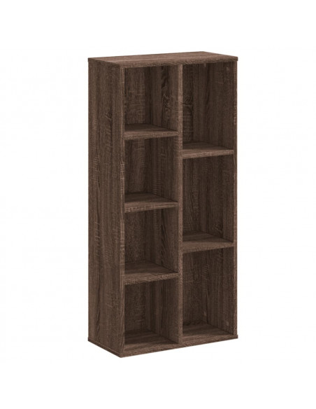 Libreria Rovere Marrone 50x25x105 cm in Legno Multistrato