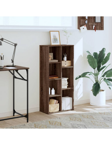 Libreria Rovere Marrone 50x25x105 cm in Legno Multistrato