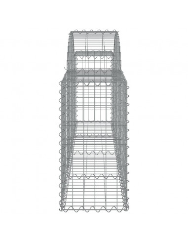 Cesti Gabbioni ad Arco 25 pz 200x30x60/80 cm Ferro Zincato