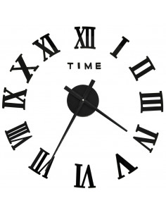 Orologio da Parete 3D Design Moderno Nero 100 cm XXL 2