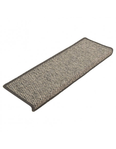 Tappetini Autoadesivi per Scale 15 pz 65x21x4 cm Grigi e Beige