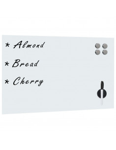 Lavagna Magnetica a Parete in Vetro 50x30 cm 2