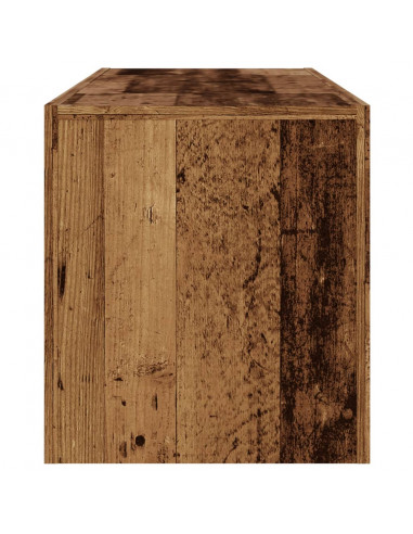 Mobile Porta TV con LED Legno Antico 120x36,5x40 cm Multistrato