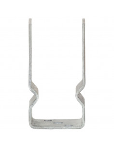 Picchetti per Recinzione 6 pz Argento 7x6x15 cm Acciaio Zincato 2